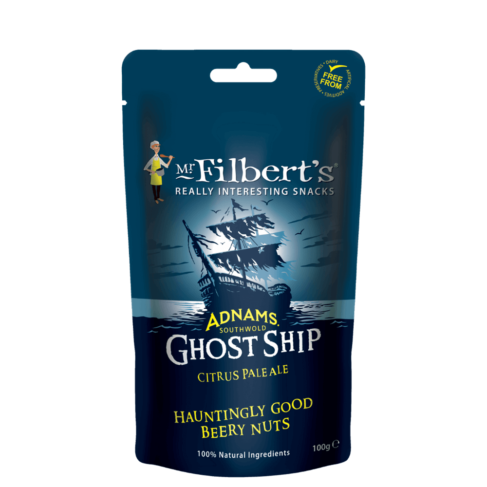 Mr Filbert's Ghost Ship Citrus Pale Ale Beer Nuts 100g